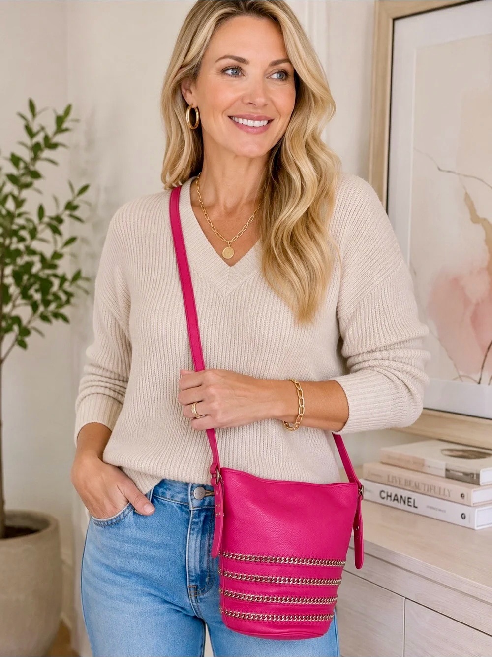 Coach Like New Mini Duffle Bag Whiplash Leather Pink Shoulder Crossbody 35373